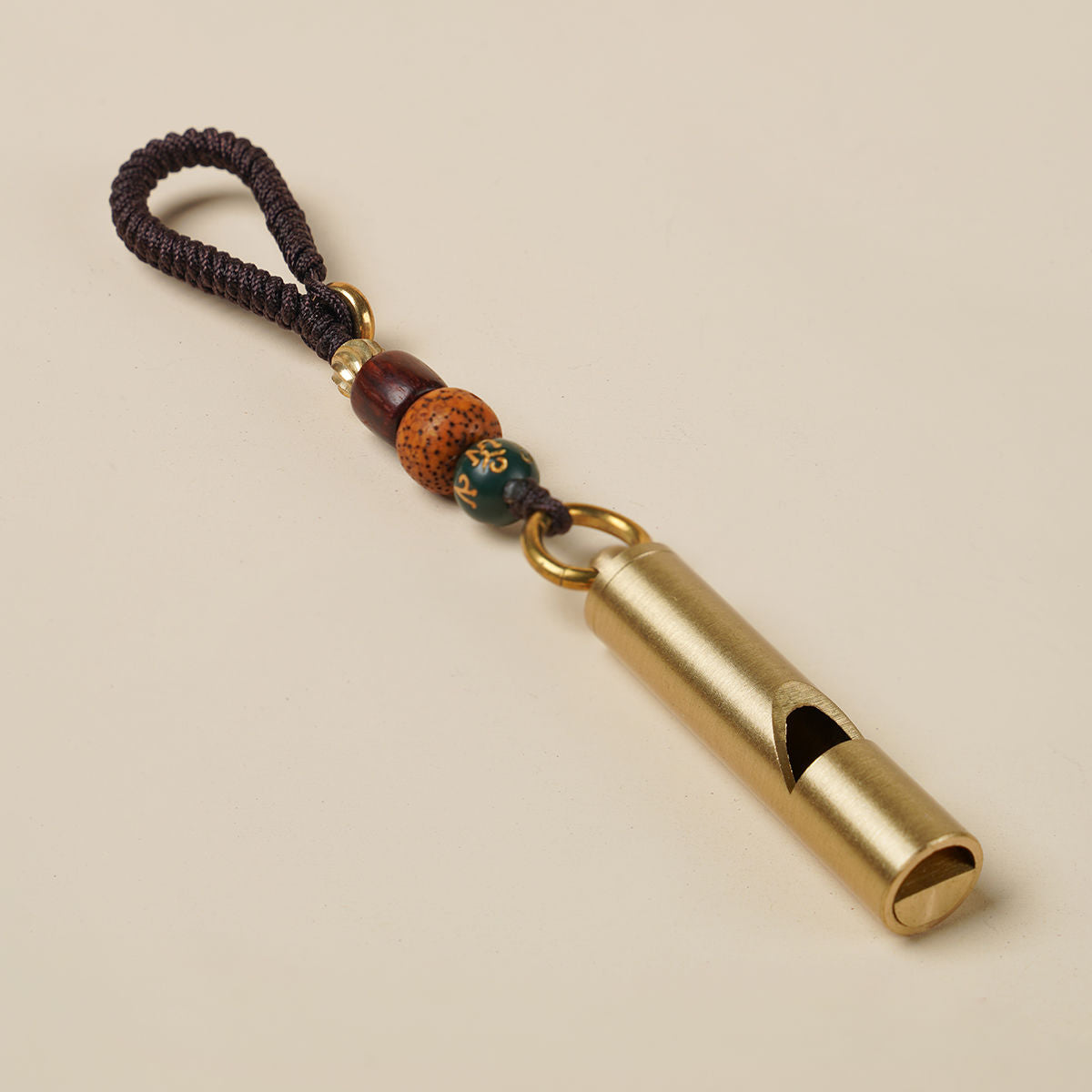Brass whistle pendant