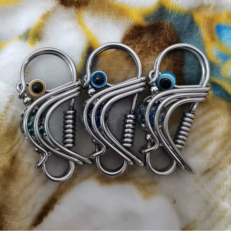 Luminous bead keychain