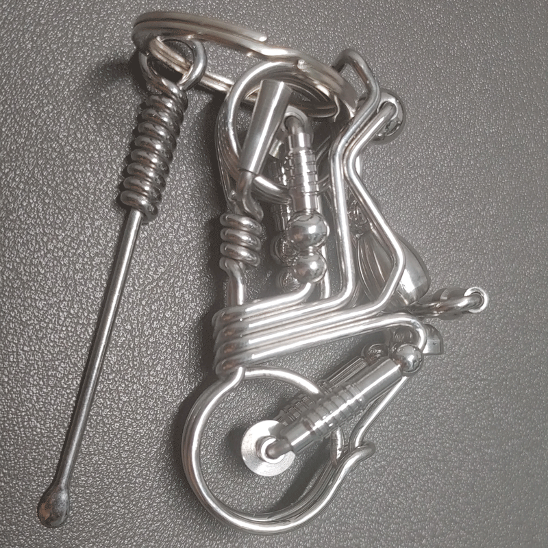 Special handmade motorcycle keychain