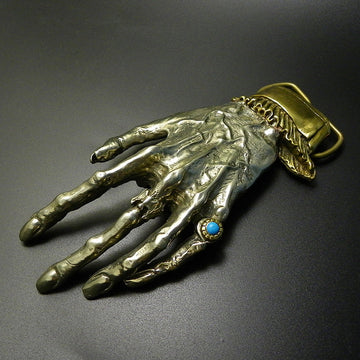 Handmade Hand of God Belt Buckle