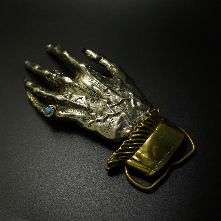 Handmade Hand of God Belt Buckle