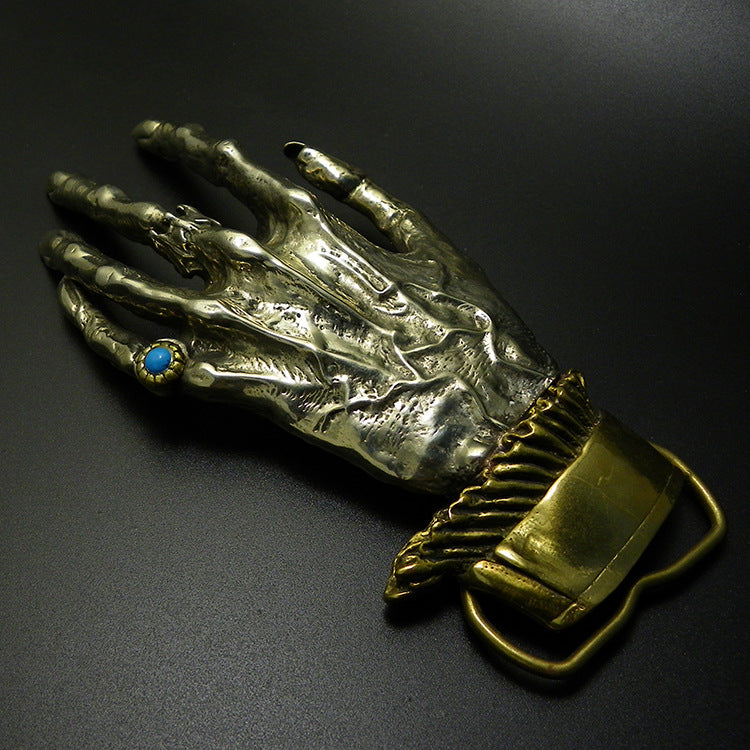 Handmade Hand of God Belt Buckle