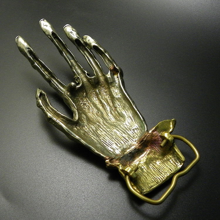 Handmade Hand of God Belt Buckle