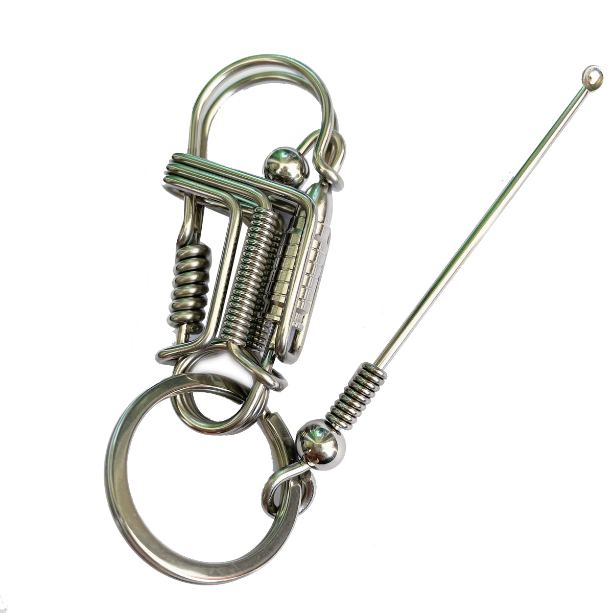 Bullet Handmade Wire Keychain Gift [Steel & Brass]