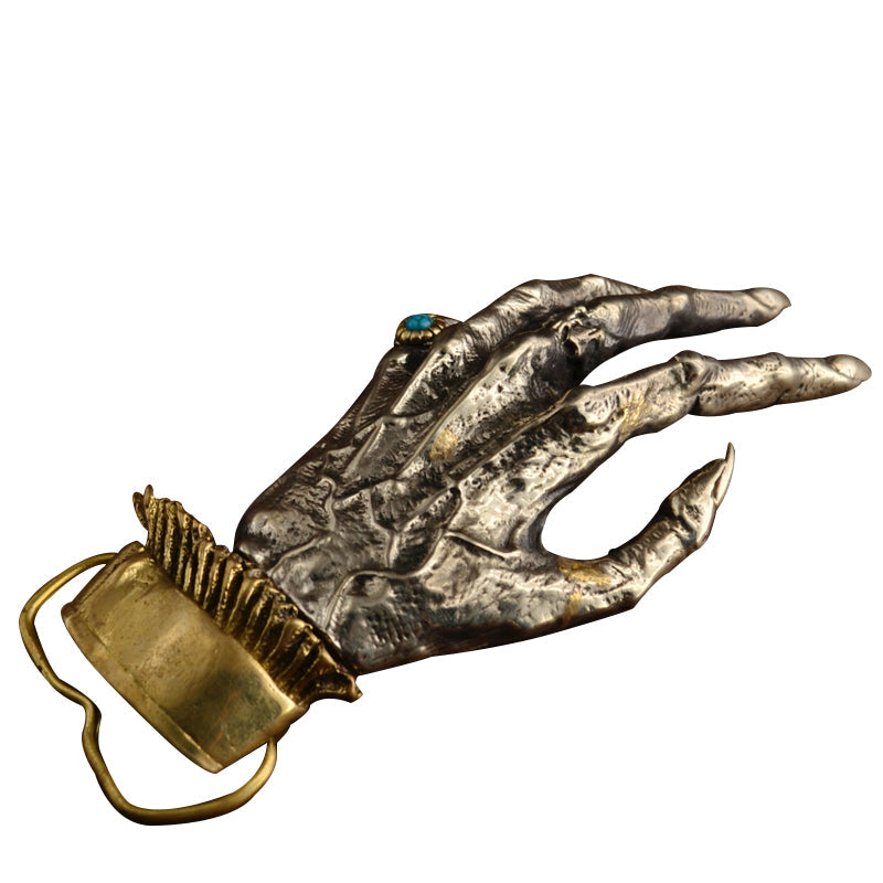 Handmade Hand of God Belt Buckle