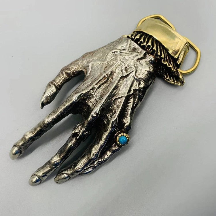 Handmade Hand of God Belt Buckle