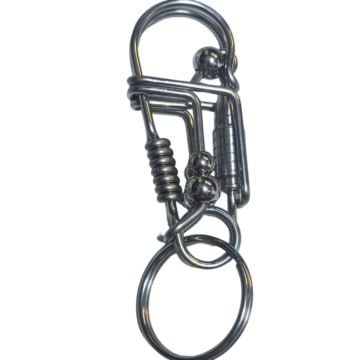 Bullet Handmade Wire Keychain Gift [Steel & Brass]