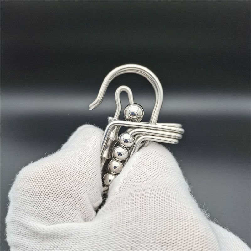 Bamboo Stainless Steel Handmade Keychain
