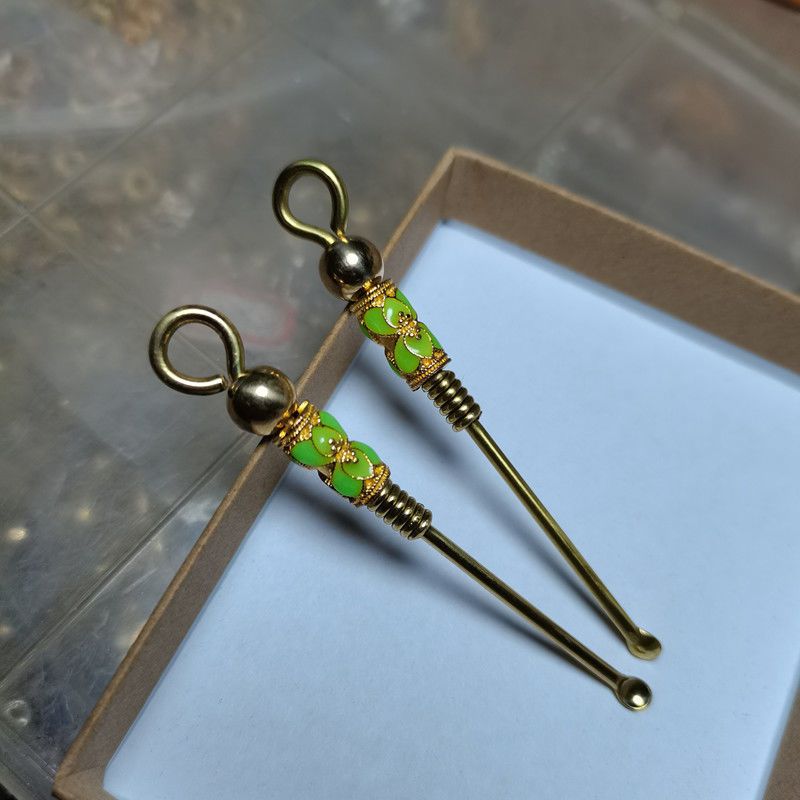 Handmade Luminous Brass Earpick