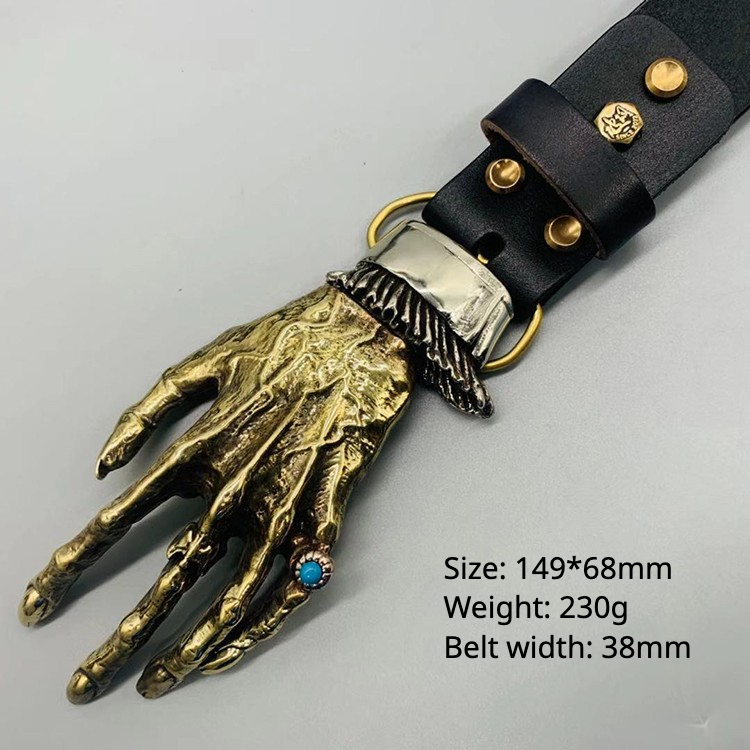 Handmade Hand of God Belt Buckle